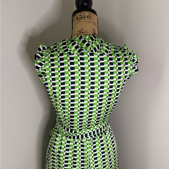 Kate Spade Green and Black Patterned Dress - Picture 7 of 11